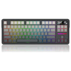 Redragon K743 Antonium Pro LCD 80% Gasket RGB Gaming Keyboard, 84 Keys Mechanical Keyboard, Tri-Mode Connectivity, 1.41" TFT Screen and Knob, Hot-Swap South-Facing RGB Socket, Gradient Black PBT Keycaps, K743SP-RGB-PRO