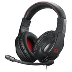 Redragon CRONUS H211 Wired Gaming Headset, 7.1 Surround Sound, 40mm Drivers, Noise-Canceling Mic, RGB Lighting, 3.5mm Multi-Platform, Black