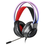 Redragon H231 Scream Wired Gaming Headset, Stereo Surround Sound, 40mm Drivers, Noise-Canceling Microphone, Dynamic RGB Lighting, Works with PC PS4 PS5 NS Xbox-one, Black