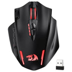Redragon M913 Impact Elite Wireless Gaming Mouse, 16000 DPI, Wired or Wireless 2.4GHz and USB-C, RGB, 16 Programmable Buttons, Pixart 3335 Optical Sensor, 45Hr Battery