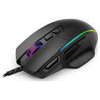 E-Yooso X49 RGB Wired Gaming Mouse, PAW3327, 1K Polling Rate, 12400 DPI, 65g, Black