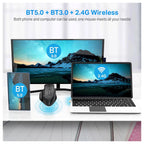 E-YOOSO X-31 Large Wireless Mouse for Big Hands, 6 Buttons, 5-Level 4800 DPI, 18 Months Battery Life