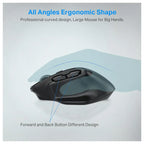 E-YOOSO X-31 Large Wireless Mouse for Big Hands, 6 Buttons, 5-Level 4800 DPI, 18 Months Battery Life