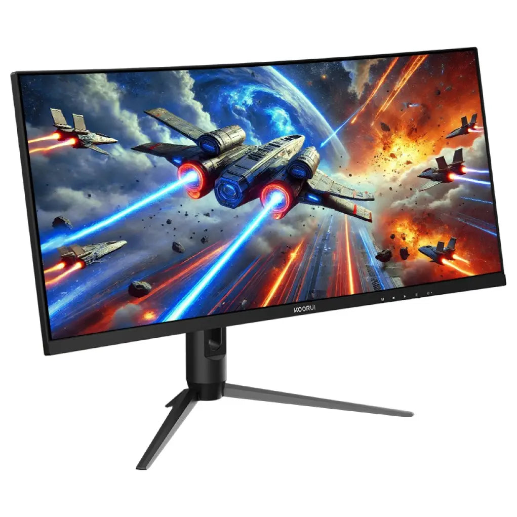 KOORUI G3441XC Curved Gaming Monitor, 34" UWQHD 240Hz 1ms MPRT VA 1500R, HDR400, AMD FreeSync Premium, 21:9, 95% DCI-P3, sRGB 125%, Adobe RGB 102%