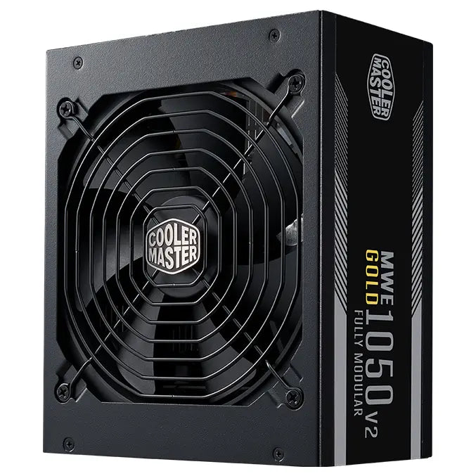 Cooler Master MWE Gold 1050 V2 ATX 3.1, 1050W 80 PLUS Gold Fully Modular ATX Power Supply Unit, 12V-2x6 Connector, 140mm Silent Fan, Black