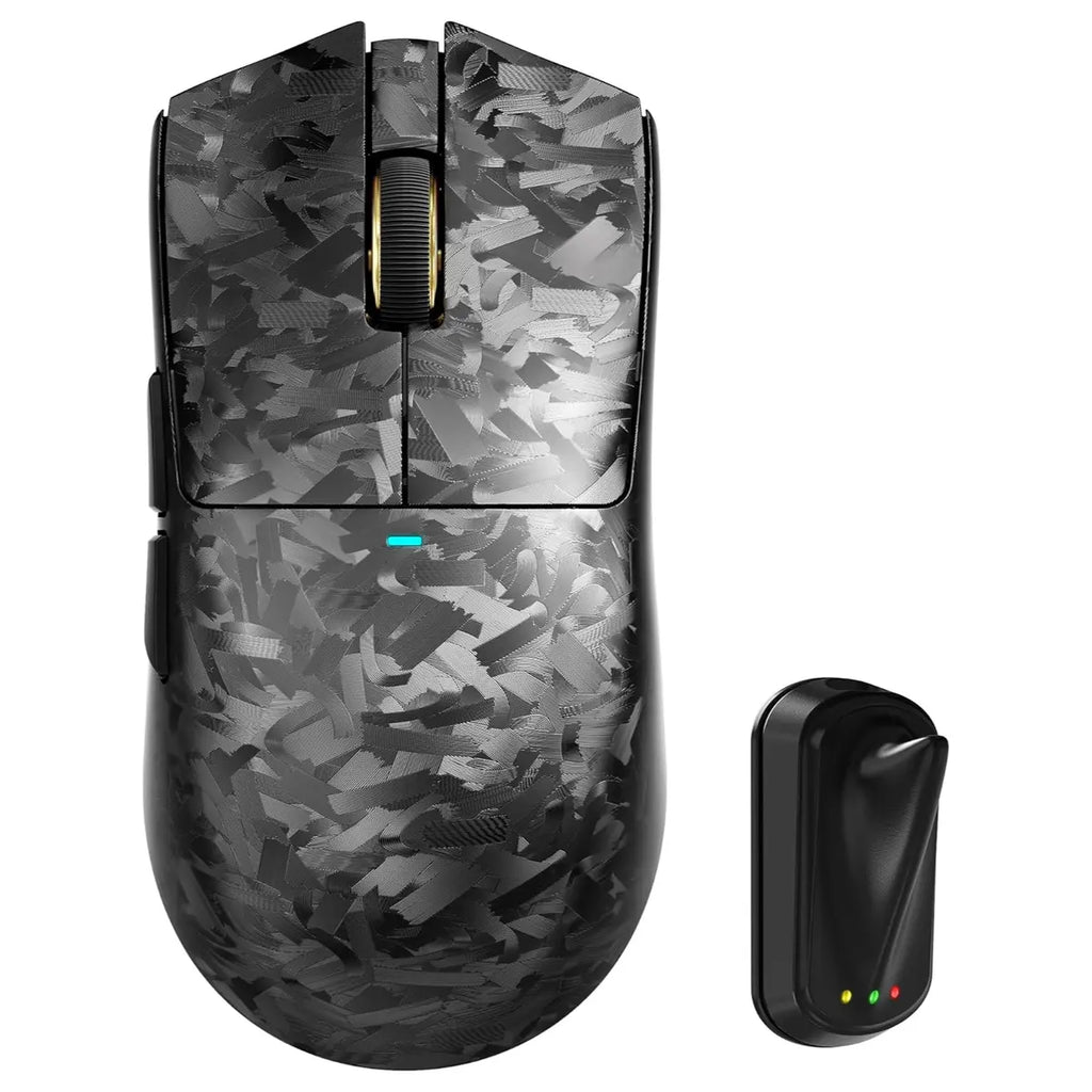 ATTACK SHARK X11 Ultra Wireless Gaming Mouse, PAW3950 MAX 42000 DPI, Dual 8000Hz Wired and Wireless Polling, 63g Carbon Fiber, Wired Bluetooth and 2.4GHz, Black