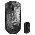 ATTACK SHARK X11 Ultra Wireless Gaming Mouse, PAW3950 MAX 42000 DPI, Dual 8000Hz Wired and Wireless Polling, 63g Carbon Fiber, Wired Bluetooth and 2.4GHz, Black