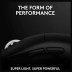 Logitech G PRO X Superlight 2 Lightspeed Wireless Gaming Mouse, Hero 2 Sensor, 32,000 DPI, 5 Programmable Buttons, USB-C Charging, Black, 910-006632