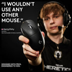 Logitech G PRO X Superlight 2 Lightspeed Wireless Gaming Mouse, Hero 2 Sensor, 32,000 DPI, 5 Programmable Buttons, USB-C Charging, Black, 910-006632