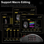 E-YOOSO X-39 Pro Gaming Mouse, 16400 DPI PAW3327 Sensor, RGB Lighting, 19 Programmable Buttons