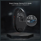 Redragon Mirage Pro M690-PRO Wireless Gaming Mouse, 8000 DPI, Wired and Wireless Dual Mode, 8 Programmable Buttons With Rapid Fire Key, PAW3104 Optical Pixart Sensor, 1000Hz Polling Rate