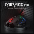 Redragon Mirage Pro M690-PRO Wireless Gaming Mouse, 8000 DPI, Wired and Wireless Dual Mode, 8 Programmable Buttons With Rapid Fire Key, PAW3104 Optical Pixart Sensor, 1000Hz Polling Rate