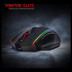 Redragon M686 Vampire Elite Wireless Gaming Mouse, 16000 DPI, Wired and Wireless Dual Mode, PAW3335 Optical Pixart Sensor, 1000Hz Polling Rate, 8 Programmable Keys, RGB Backlight