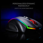Redragon M686 Vampire Elite Wireless Gaming Mouse, 16000 DPI, Wired and Wireless Dual Mode, PAW3335 Optical Pixart Sensor, 1000Hz Polling Rate, 8 Programmable Keys, RGB Backlight