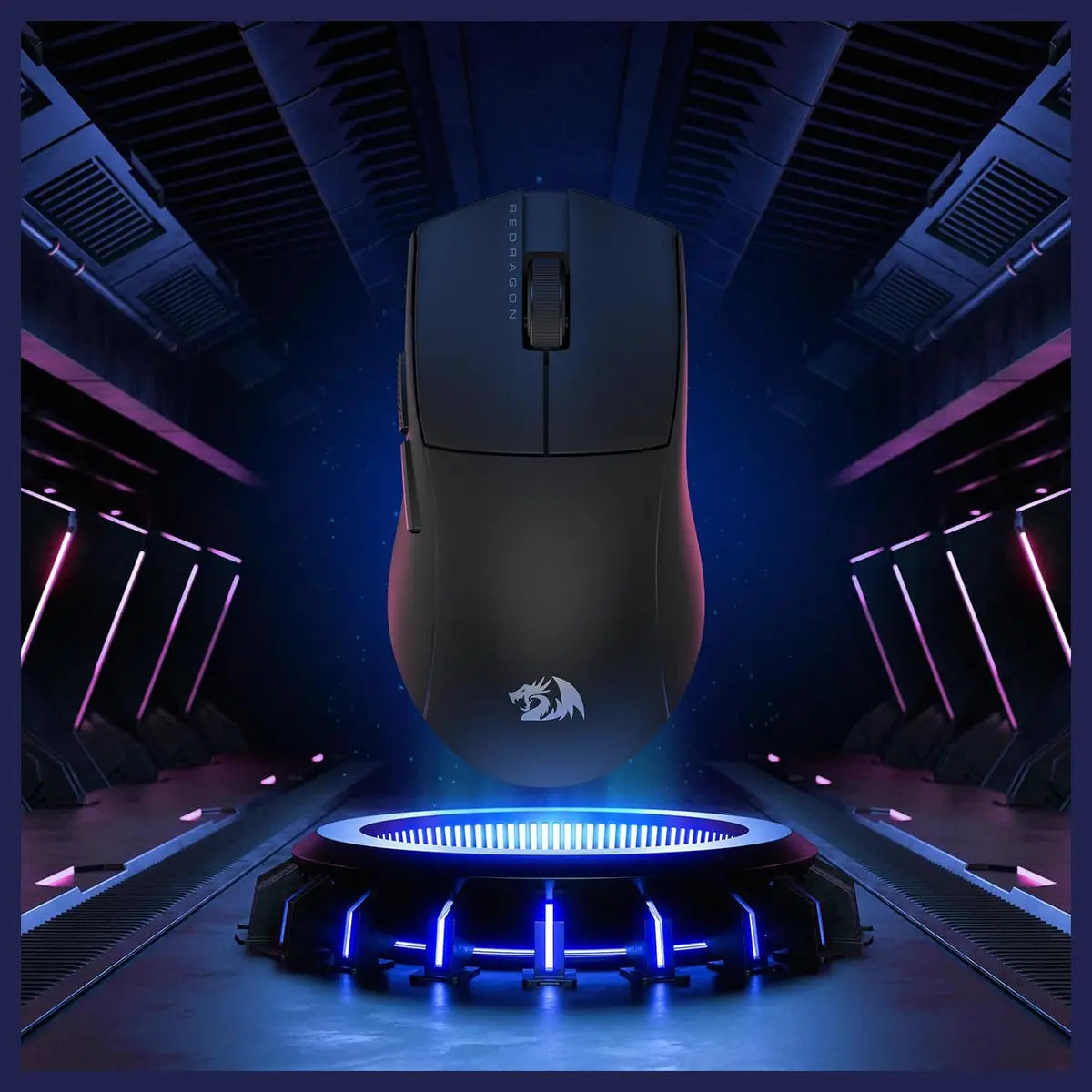 Redragon KING PRO M916 PRO 3-Mode Wireless Gaming Mouse, 26K DPI, 55G Ultra-Light, Ergonomic Natural Grip Build, 5 Programmable Buttons, M916-PRO-1K Black