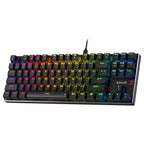 Redragon DHARMA TKL K660 RGB Wired Gaming Keyboard, 80% 87 Keys Mechanical Keyboard, Aluminum Base, Hot-Swap Socket, Noise Absorbing Foams, Quiet Linear Red Switch