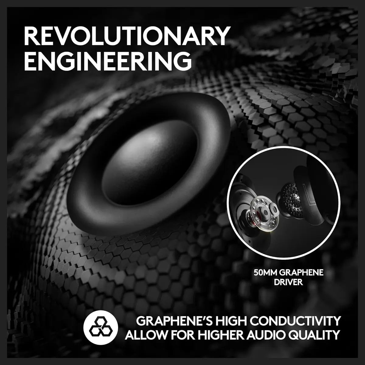 Logitech Pro X 2 Lightspeed Wireless Gaming Headset, 50mm Graphene Drivers, Blue VO!CE 6mm Detachable Boom Mic, 50-Hour Battery, 30m Wireless Range, Black