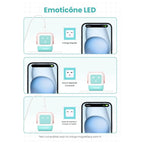 UGREEN Uno 65W 3 Ports USB C Charger GaNFast Cute Robot Shape, 2 USB-C and 1 USB-A, LED Emoticon Display, Pink Blue, 35855