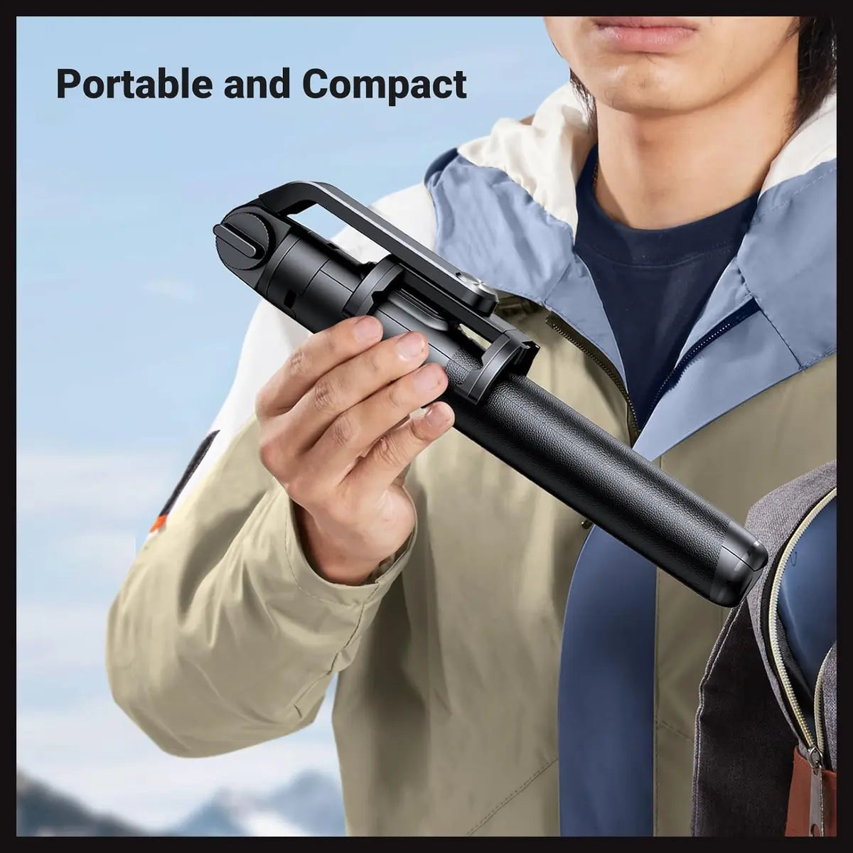 UGREEN Selfie Stick Tripod Stand with Bluetooth Remote, 12.5" to 63" Extendable, 360 Degree Rotating Clamp, Aluminum Alloy and ABS 15062