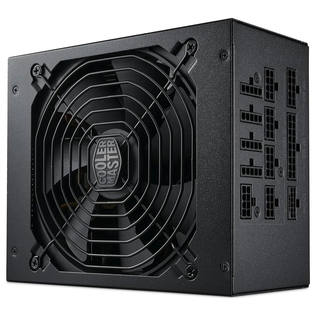 Cooler Master MWE Gold 1250 V2 ATX 3.1 Fully Modular Power Supply, 80 Plus Gold 1250W, PCIe 5.1 12VHPWR 90 Degree Connector, 140mm FDB Fan, MPE-C501-AFCAG-3EEU