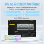 E-YOOSO Z-99 Wireless Bluetooth Mechanical Keyboard, 99 Keys, Tri-Mode Bluetooth 5.0 2.4GHz And USB Wired, Hot-Swappable, Gasket Structure With Sound Dampening Foam, RGB Backlit