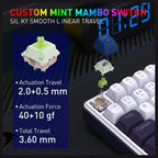 Redragon FAYE 99 Pro K744 ARGB Wireless Tri-Mode Gaming Keyboard, 99-Key 95% PBT Mechanical Keyboard, Hot-Swap Socket, Mint Mambo Switch, White and Black