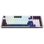 Redragon FAYE 99 Pro K744 ARGB Wireless Tri-Mode Gaming Keyboard, 99-Key 95% PBT Mechanical Keyboard, Hot-Swap Socket, Mint Mambo Switch, White and Black