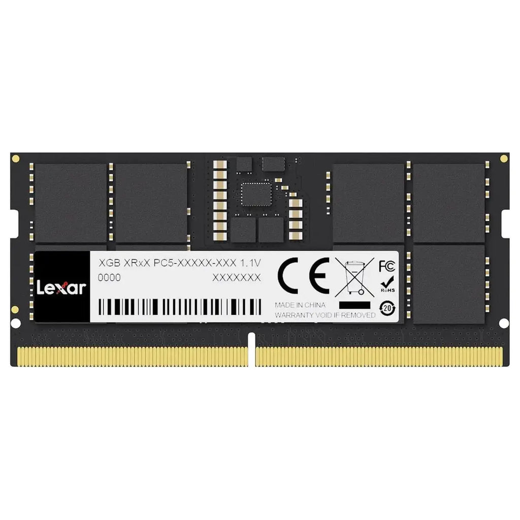 Lexar SODIMM 32GB DDR5 RAM 5600MHz, 262-Pin Laptop Memory, 1.1V, CL46-45-45-90, LD5S32G56C46ST-BGS