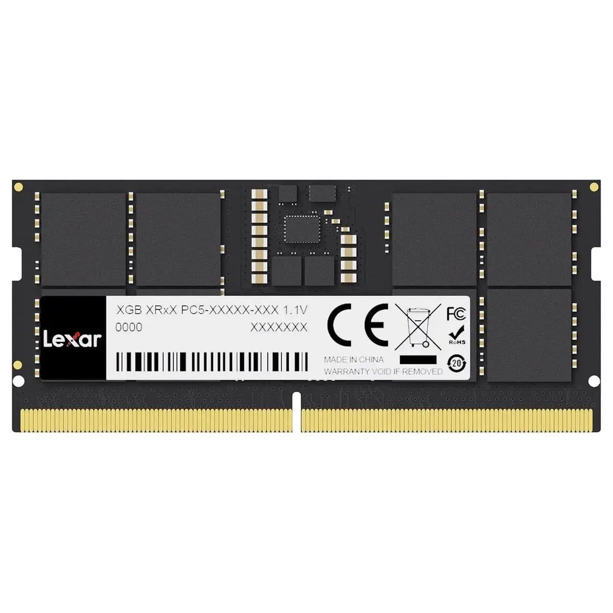 Lexar SODIMM 32GB DDR5 RAM 5600MHz, 262-Pin Laptop Memory, 1.1V, CL46-45-45-90, LD5S32G56C46ST-BGS