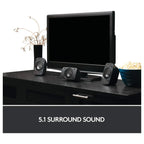 Logitech Z906 5.1 Surround Sound Speaker System, THX Certified, Dolby Digital And DTS Digital Certified, 500 Watts Continuous Power, Black