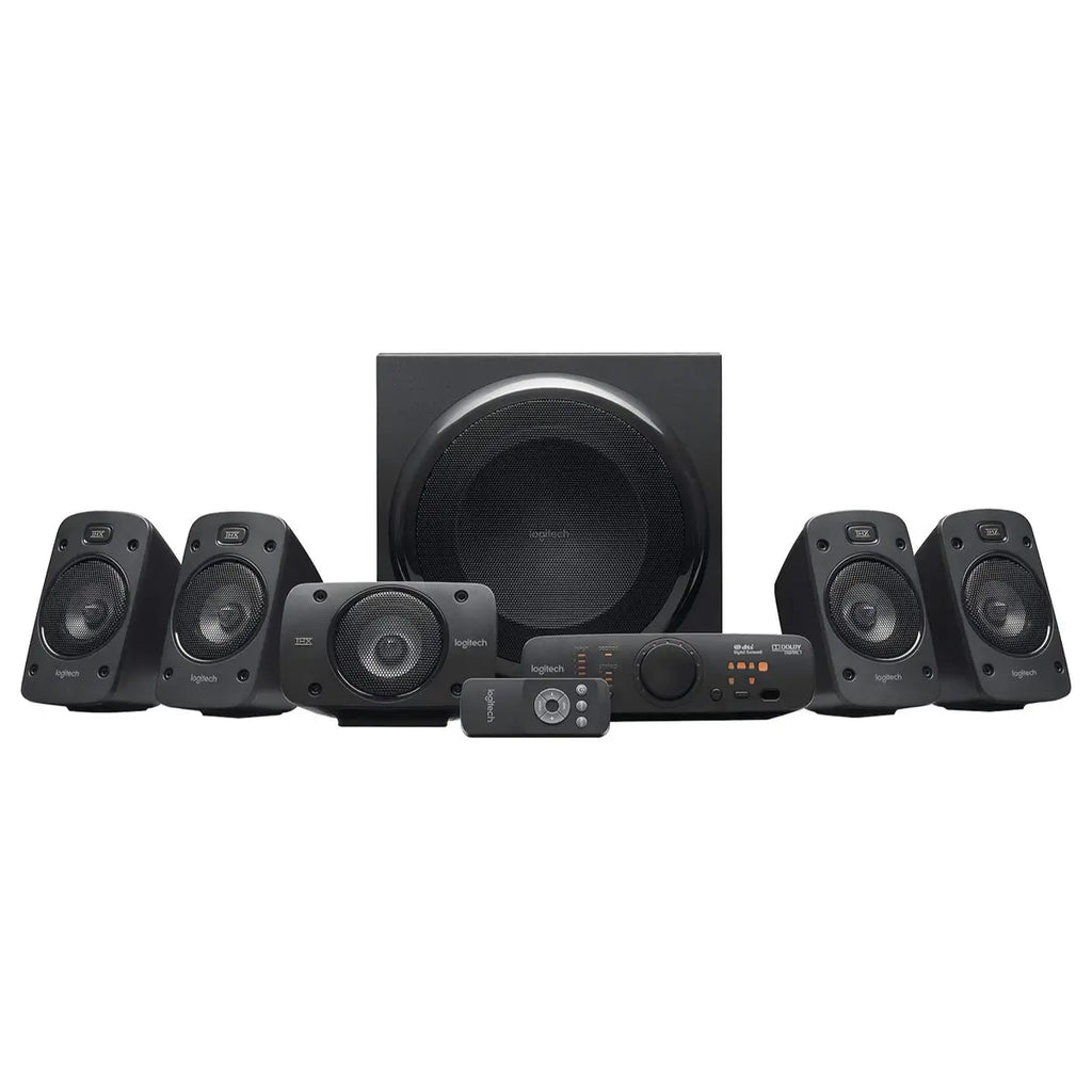 Logitech Z906 5.1 Surround Sound Speaker System, THX Certified, Dolby Digital And DTS Digital Certified, 500 Watts Continuous Power, Black