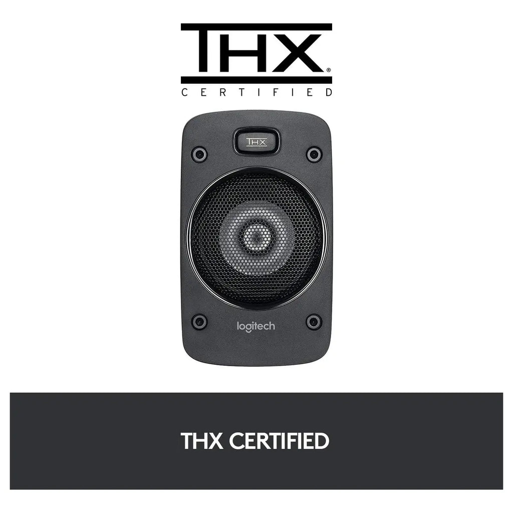 Logitech Z906 5.1 Surround Sound Speaker System, THX Certified, Dolby Digital And DTS Digital Certified, 500 Watts Continuous Power, Black