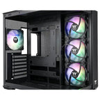 Thermaltake View 380 TG ARGB Mid Tower ATX PC Case, Dual Tempered Glass, 4x120mm ARGB Fans Included, Hidden-Connector Motherboard Support, USB 3.2 Gen 2 Type-C, Black, CA-1Z2-00M1WN-00