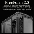 Cooler Master MasterFrame 500 Mesh ARGB ATX Mid-Tower PC Case, Premium Aluminum Chassis, Dual 200mm ARGB Intake Fans, Modular Open-Frame, 360mm Radiator Support, USB-C, Black, MF500M-KHNN-S01