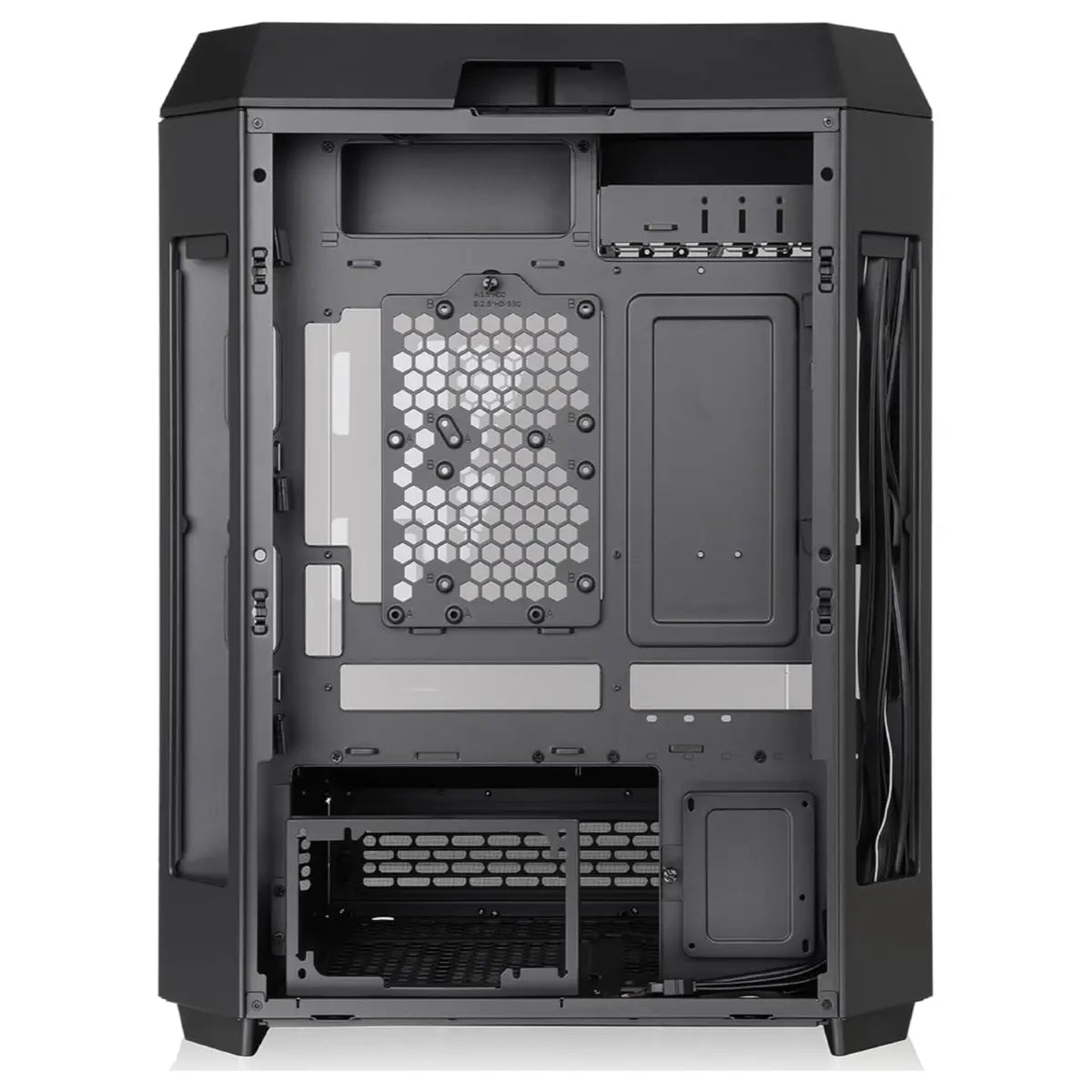 Thermaltake Tower 600 Mid Tower ATX Case, 3 Tempered Glass Panels, Hidden-Connector Motherboard Support, Rotational PCIe Slots, Black, CA-1Z1-00M1WN-00