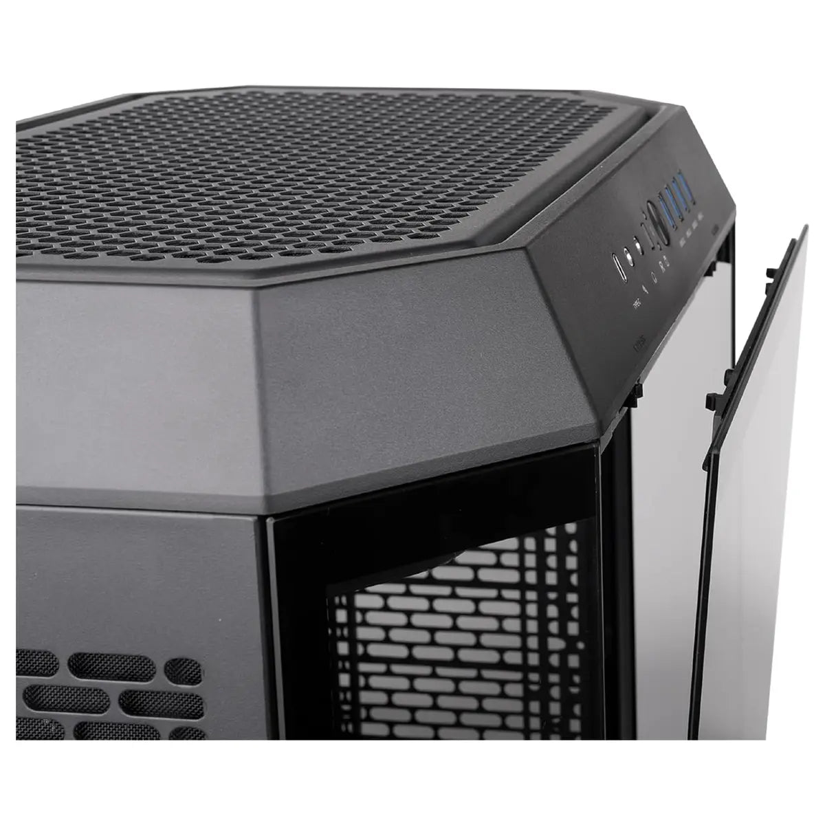Thermaltake Tower 600 Mid Tower ATX Case, 3 Tempered Glass Panels, Hidden-Connector Motherboard Support, Rotational PCIe Slots, Black, CA-1Z1-00M1WN-00