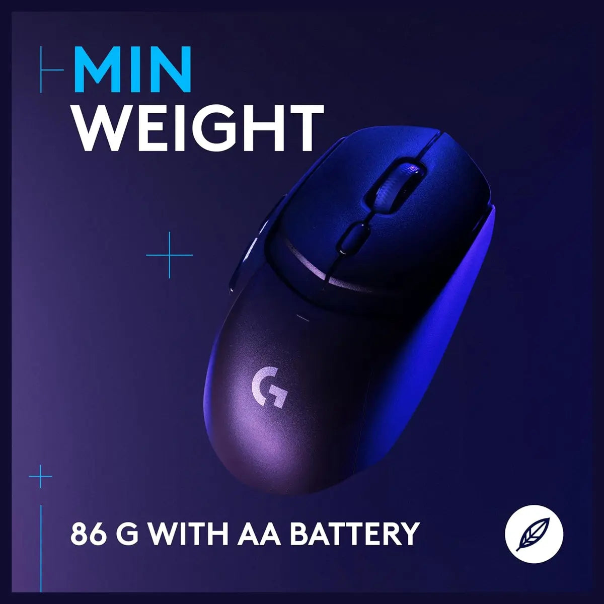 Logitech G309 LIGHTSPEED Wireless Gaming Mouse, HERO 25K Sensor, LIGHTFORCE Hybrid Switches, 300+ Hour Battery Life With AA Battery, 6 Programmable Buttons, PC and Mac, Black, 910-007200