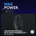 Logitech G309 LIGHTSPEED Wireless Gaming Mouse, HERO 25K Sensor, LIGHTFORCE Hybrid Switches, 300+ Hour Battery Life With AA Battery, 6 Programmable Buttons, PC and Mac, Black, 910-007200