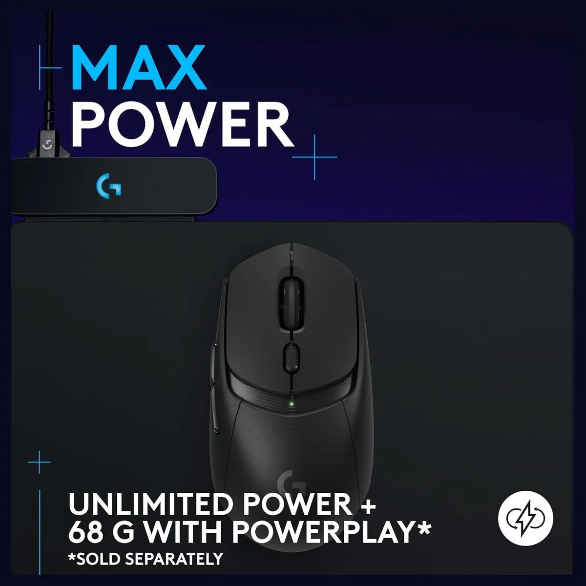 Logitech G309 LIGHTSPEED Wireless Gaming Mouse, HERO 25K Sensor, LIGHTFORCE Hybrid Switches, 300+ Hour Battery Life With AA Battery, 6 Programmable Buttons, PC and Mac, Black, 910-007200