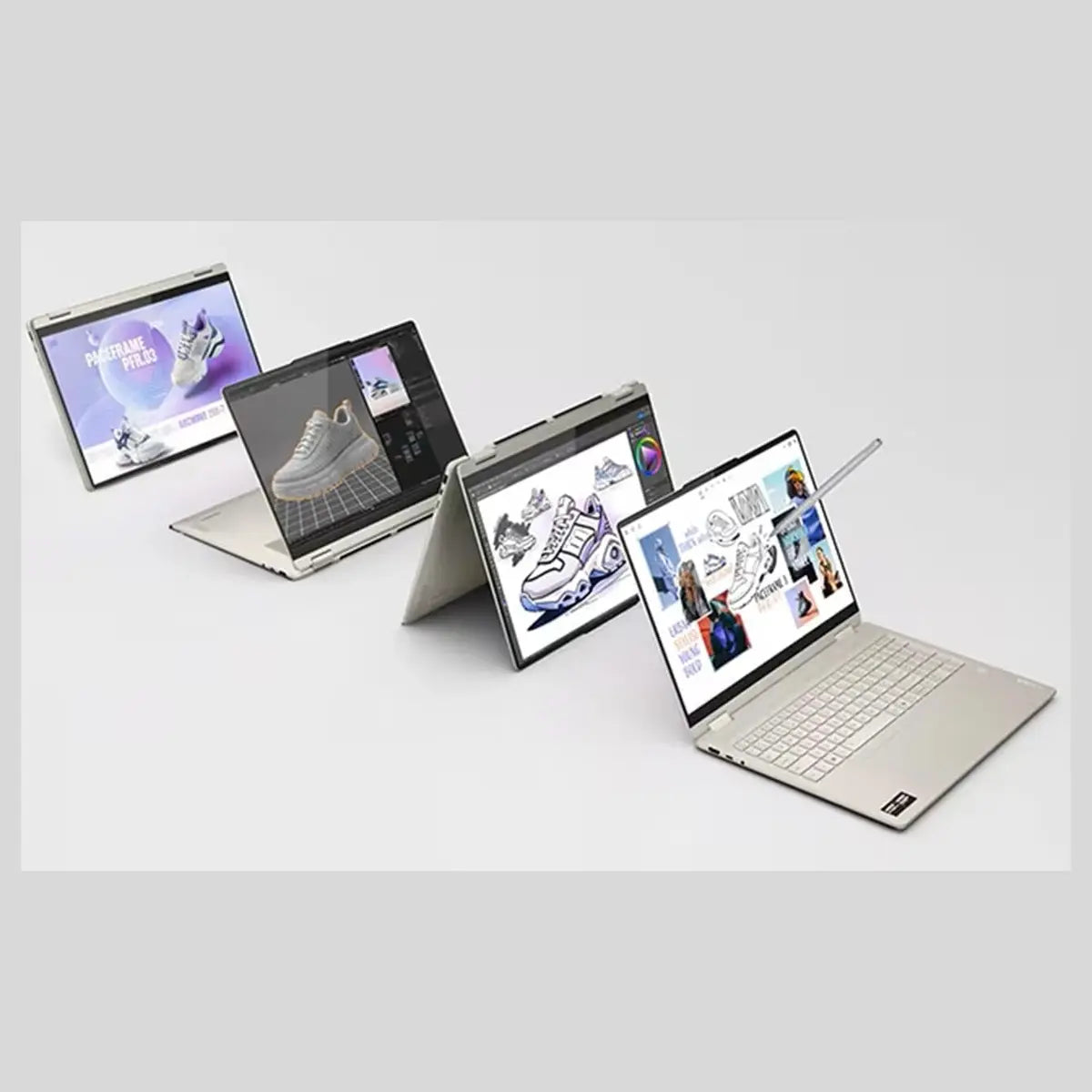 Lenovo Yoga 7 2-in-1 16AKP10 Laptop, AMD Ryzen AI 7 350, 16GB LPDDR5X-7500 RAM, 1TB PCIe 4.0 NVMe SSD, AMD Radeon 860M, 16" WUXGA Touch, Windows 11 Pro, Seashell, 83JU0004US