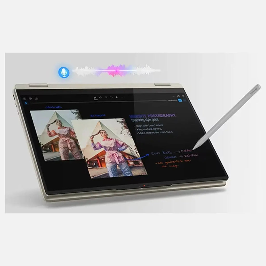 Lenovo Yoga 7 2-in-1 16AKP10 Laptop, AMD Ryzen AI 7 350, 16GB LPDDR5X-7500 RAM, 1TB PCIe 4.0 NVMe SSD, AMD Radeon 860M, 16" WUXGA Touch, Windows 11 Pro, Seashell, 83JU0004US