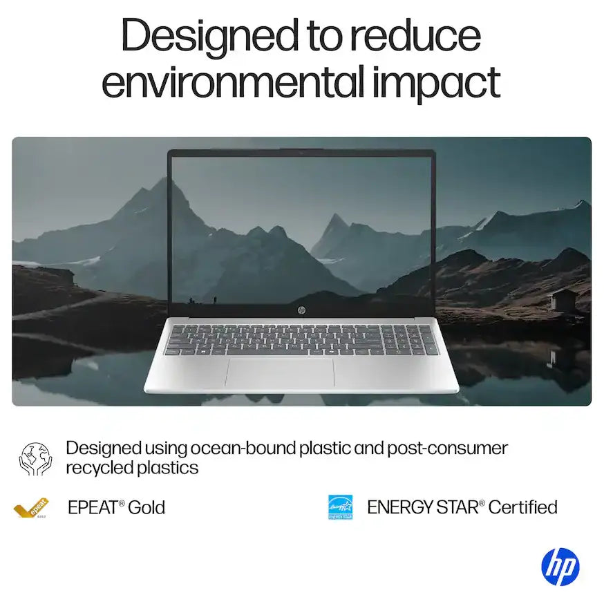 HP 15-FC0146DX Touchscreen Laptop, AMD Ryzen 5 7520U, AMD Radeon Graphics, 8GB LPDDR5 RAM, 512GB SSD, 15.6" FHD IPS Touch, Windows 11 Home, Natural Silver