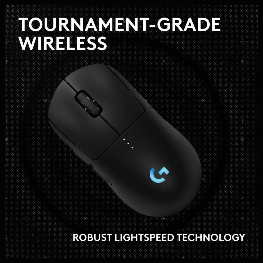 Logitech G PRO 2 LIGHTSPEED Wireless Gaming Mouse, Ambidextrous, HERO 2 44K DPI Sensor, LIGHTFORCE Switches, 95-Hour Battery Life, USB-C Charging, 8 Buttons, 910-007297