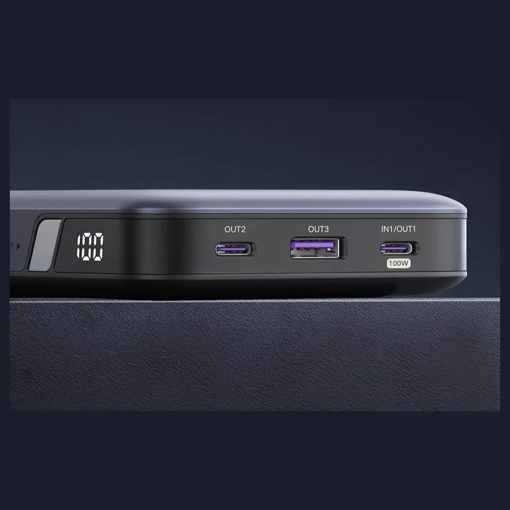 UGREEN Nexode Power Bank, 20000mAh 100W, 2 USB-C Ports and 22.5W USB-A Port, 65W Fast Recharge, LED Display