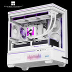 Thermalright Peerless Vision 360 ARGB CPU Liquid Cooler, 360mm Aluminum Radiator, 3.95" 480x480 LCD Square Screen, Wireless Splicing Fans, White