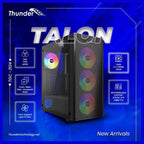 Thunder Talon TGC-2124 ATX PC Case, Mesh Front Panel, 3x ARGB Fans, 360mm Front Radiator Support