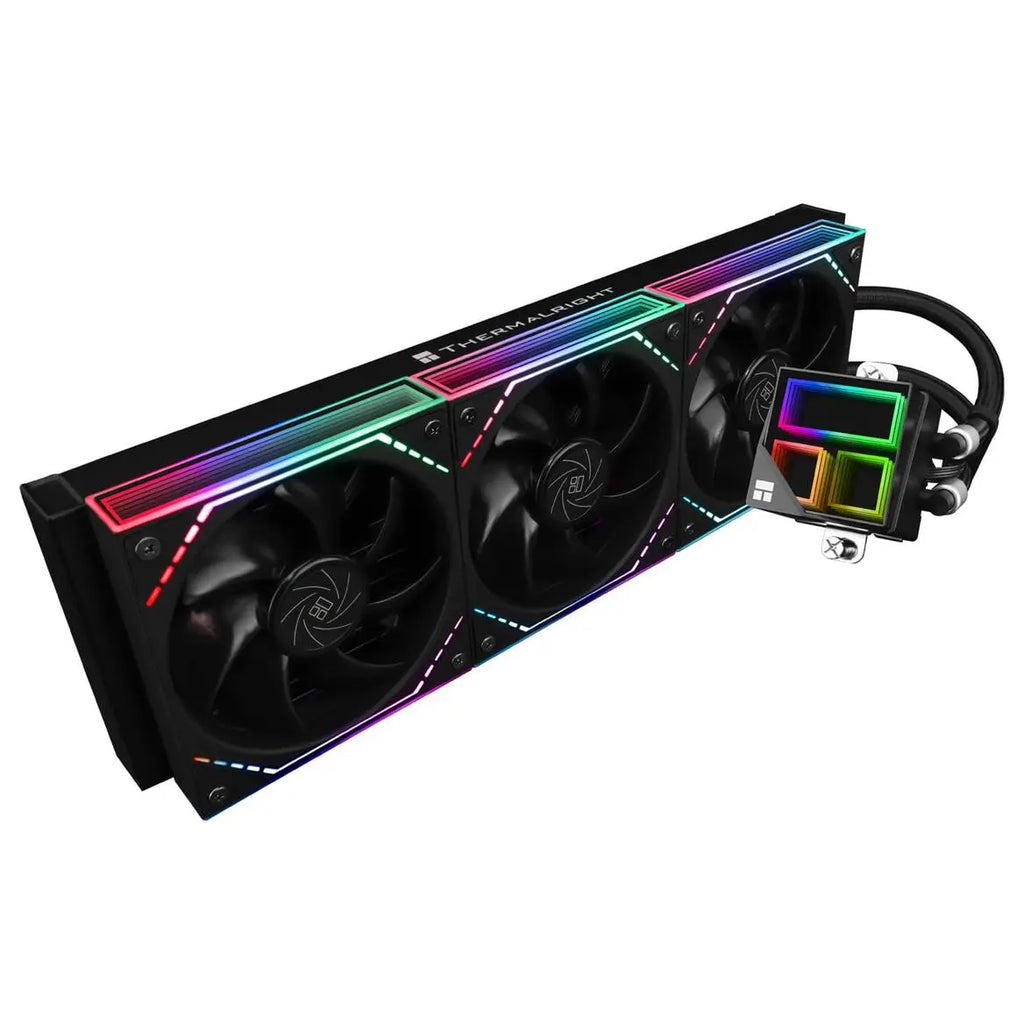 Thermalright Frozen Infinity 360 PC Liquid CPU Water Cooler, Triple PWM Fans 2000RPM, Desktop CPU AIO Cooler for AM4 and AM5 and Intel LGA1150/1151/1200/2011/1700/1851, Infinity Mirror, Black