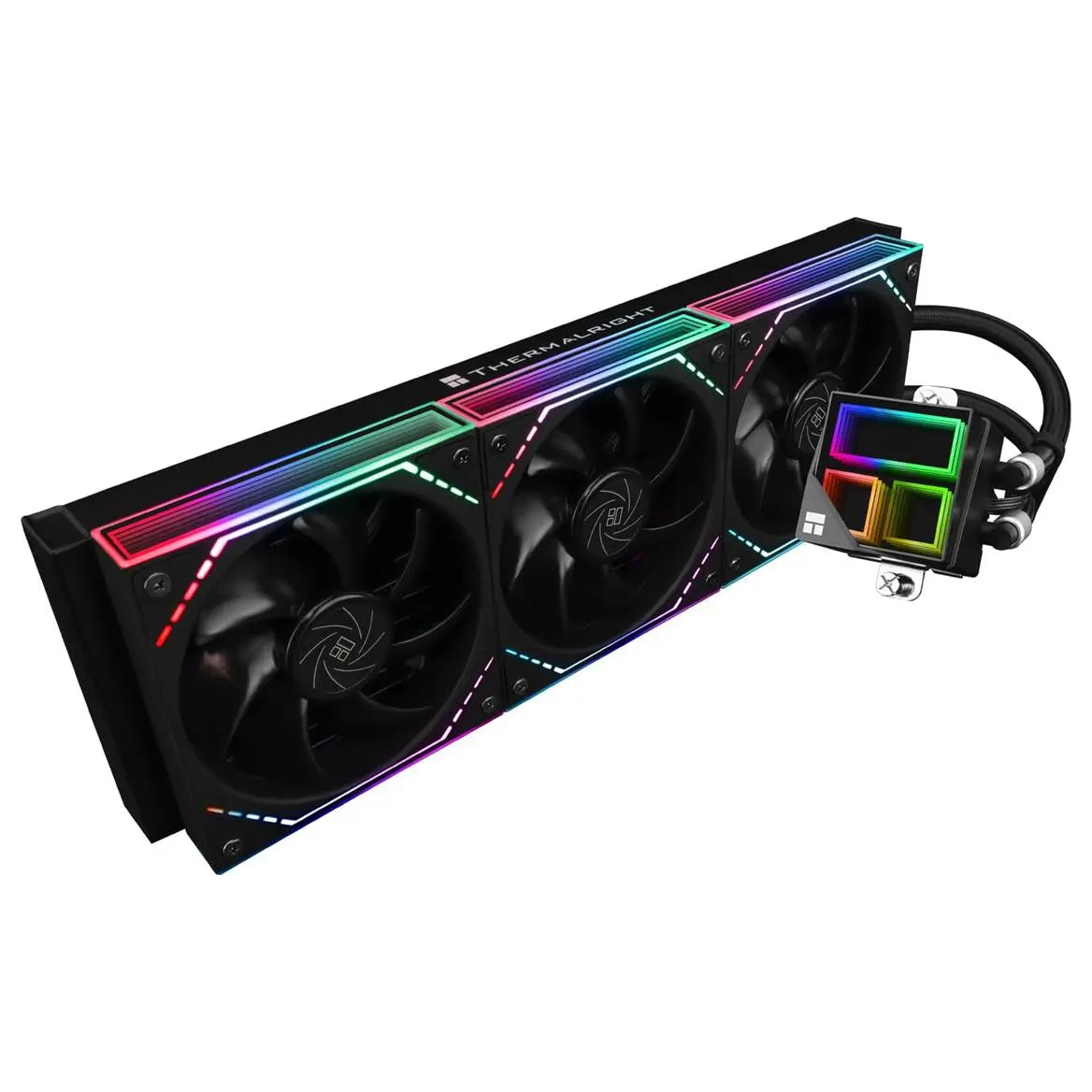 Thermalright Frozen Infinity 360 PC Liquid CPU Water Cooler, Triple PWM Fans 2000RPM, Desktop CPU AIO Cooler for AM4 and AM5 and Intel LGA1150/1151/1200/2011/1700/1851, Infinity Mirror, Black