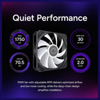 Cooler Master Core II 240 Liquid CPU AIO Cooler, 240mm Radiator, Dual ARGB PWM Fans 650 To 1,750, Infinity Mirror Dual-Chamber Pump, AMD AM5 and AM4 and Intel LGA 1851 and 1700, Black, MLW-D24M-A18PA-R1
