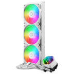 Cooler Master MasterLiquid Core II 360 Liquid CPU AIO Cooler, 360mm Radiator, 3X ARGB PWM Fans 650 To 1,750, Infinity Mirror Dual-Chamber Pump, AMD AM5/AM4 and Intel LGA 1851/1700, White, MLW-D36M-A18PA-RW